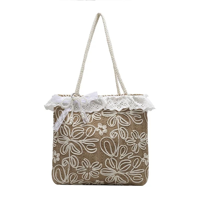 French Retro Lace Tote Bag