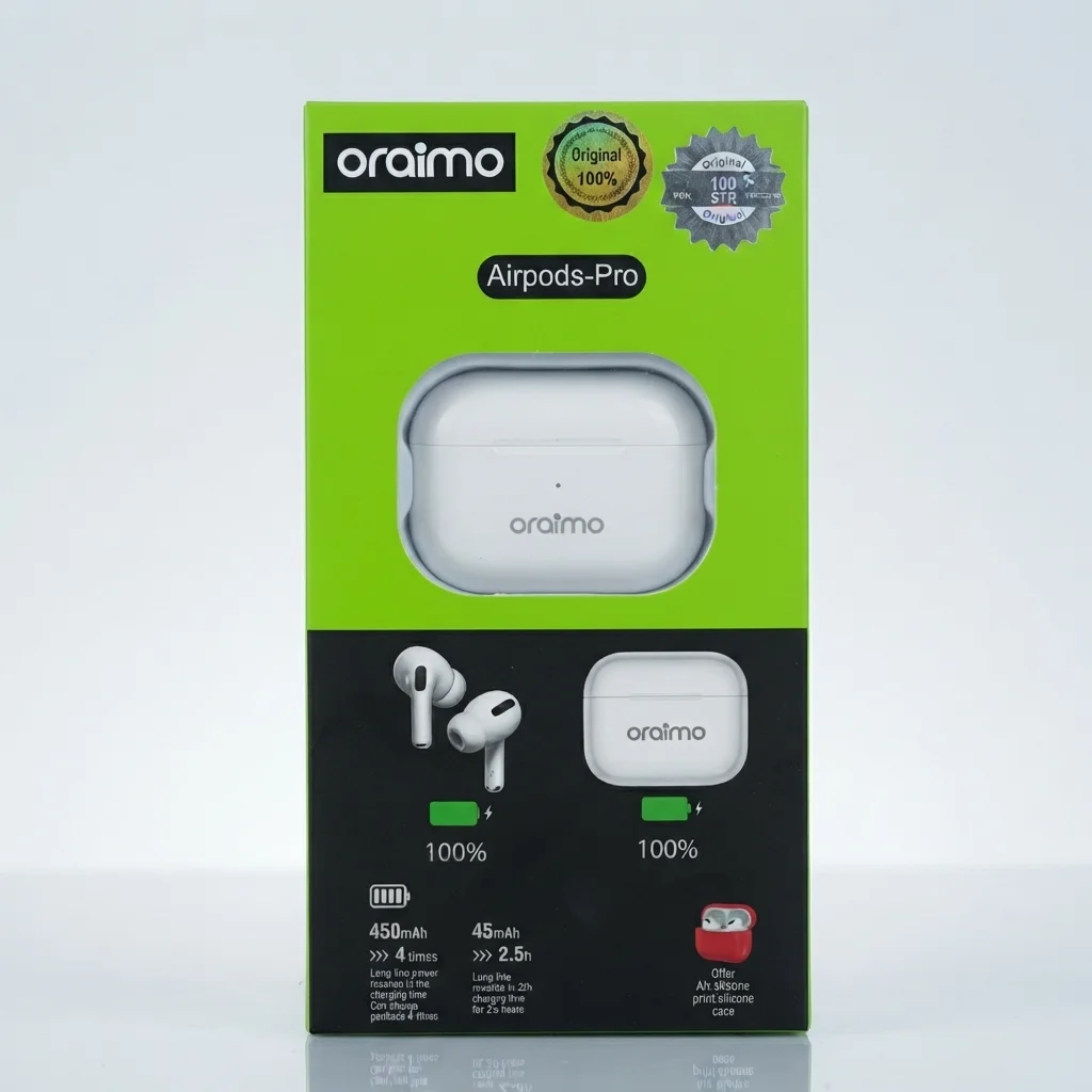 Oraimo AirPods Pro high quality – কভার সহ